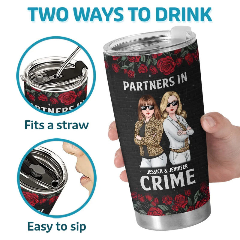 No Friendship Is An Accident - Bestie Personalized Custom Tumbler -  Gift For Best Friends, BFF, Sisters