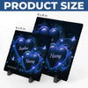 Our Love Is Timeless - Couple Personalized Custom Square Shaped Stone With Stand - Gift For Husband Wife, Anniversary