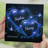 Our Love Is Timeless - Couple Personalized Custom Square Shaped Stone With Stand - Gift For Husband Wife, Anniversary