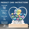 A Garden Of Love Grows In A Grandma's Heart - Family  Personalized Custom Shaped 3D LED Light - Gift For Grandma, Grandpa, Grandkid