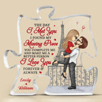 Custom Name Eiffel Tower Couple Gifts - Personalized Shaped Acrylic Plaque