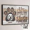 Custom Photo Your Love Will Always Guide Me - Memorial Personalized Custom Horizontal Poster - Sympathy Gift For Pet Owners, Pet Lovers
