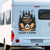 This Is Where The Stories Are Endless - Camping Personalized Custom RV Decal - Gift For Yourself, Best Friends, Siblings, Family Members, Camping Lovers
