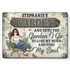 Into The Garden, I Find Peace For My Mind And Soul - Family Personalized Custom Home Decor Metal Sign - Gift For Yourself, Best Friends, Siblings, Family Members