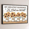 In Grandma’s Garden, Love Grows Wild And Free - Family Personalized Custom Horizontal Poster - Gift For Mom, Grandma