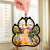 Heaven Gained A Furry Angel - Memorial Personalized Window Hanging Suncatcher Ornament - Sympathy Gift For Pet Owners, Pet Lovers
