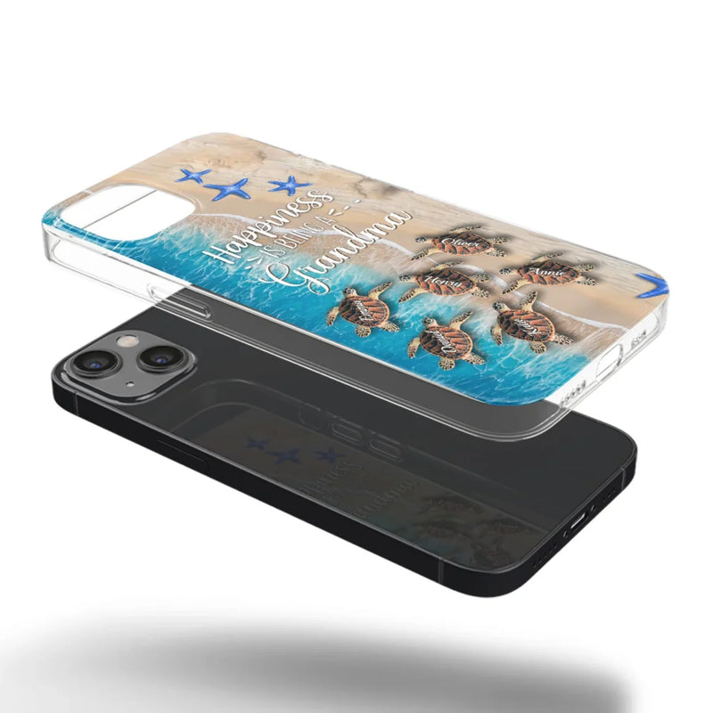 This Love Is As Vast And Deep As The Ocean - Family Personalized Custom 3D Inflated Effect Clear Phone Case - Gift For Mom, Grandma