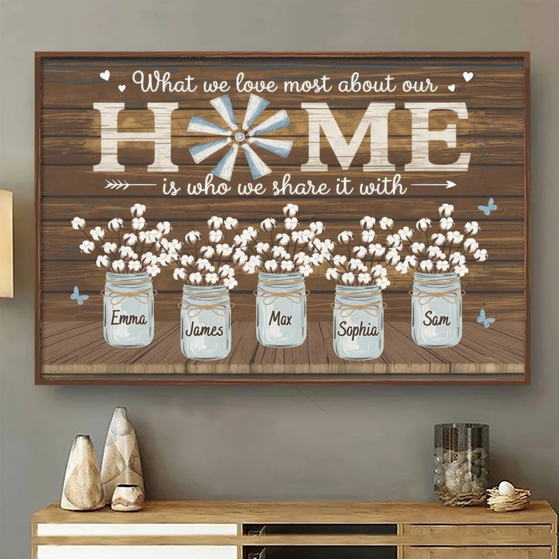 Making Memories With My Family - Family Personalized Custom Horizontal Poster - Gift For Family Members