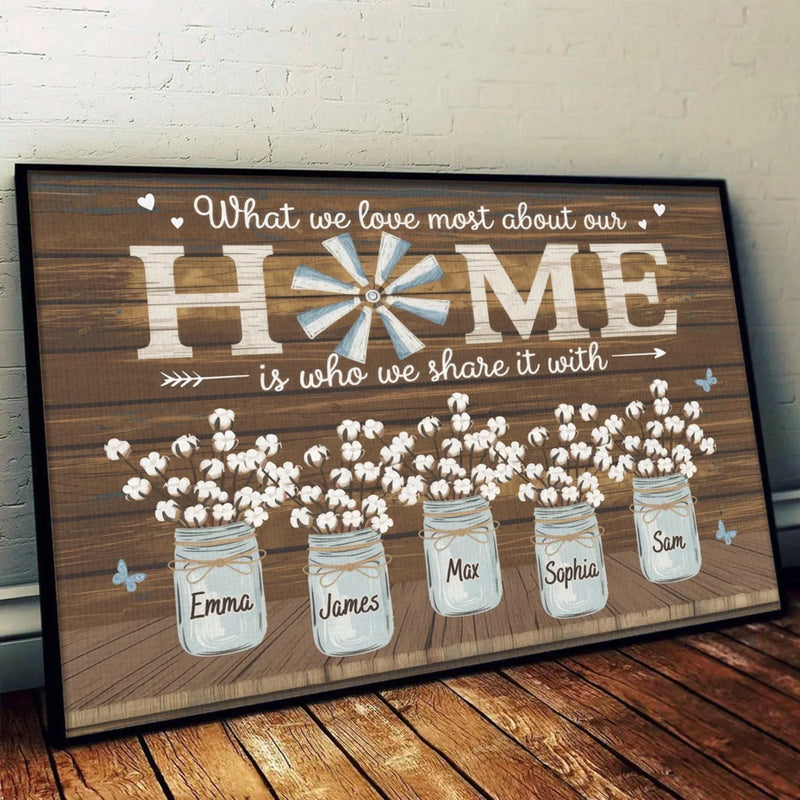 Making Memories With My Family - Family Personalized Custom Horizontal Poster - Gift For Family Members
