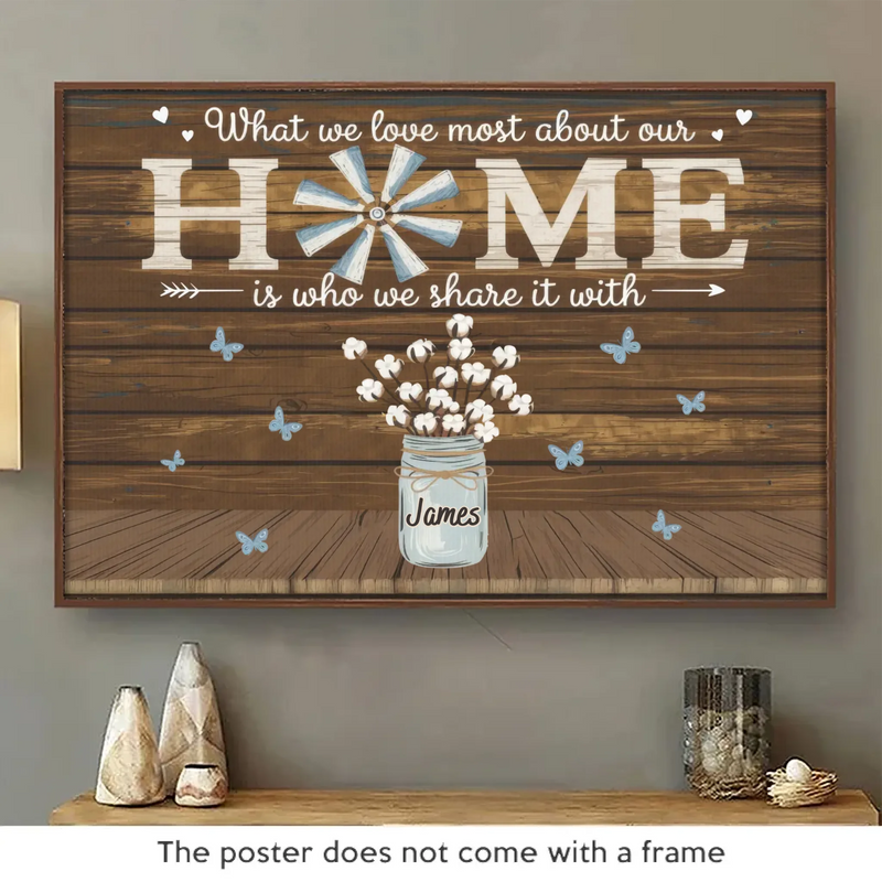 Custom Family Name Home Decor - Personalized Poster