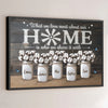 Family Ties The Endless Thread Of Love And Support - Family Personalized Custom Horizontal Poster - Gift For Family Members