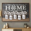 Family Ties The Endless Thread Of Love And Support - Family Personalized Custom Horizontal Poster - Gift For Family Members