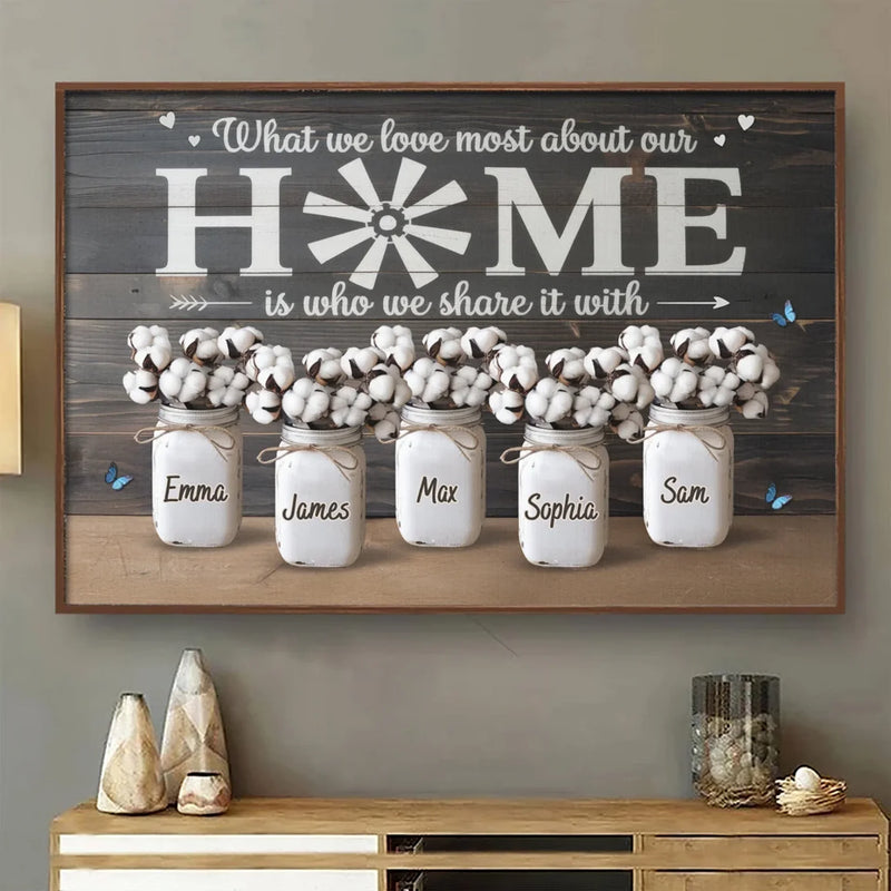 Family Ties The Endless Thread Of Love And Support - Family Personalized Custom Horizontal Poster - Gift For Family Members