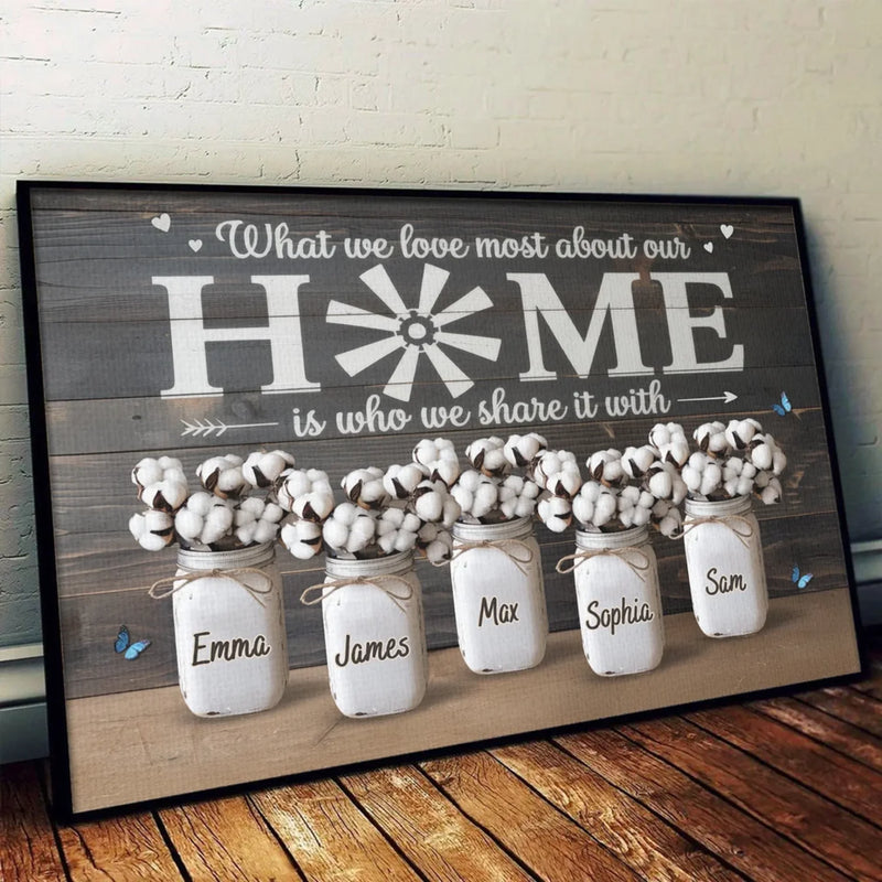 Family Ties The Endless Thread Of Love And Support - Family Personalized Custom Horizontal Poster - Gift For Family Members
