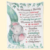 A Tiny Miracle Made Me A Mom - Family Personalized Custom Blanket - Baby Shower Gift, Gift For First Mom