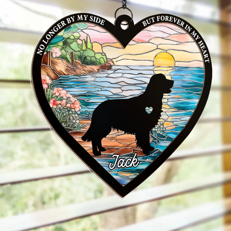 A Dog’s Love, An Everlasting Memory - Memorial Personalized Window Hanging Suncatcher Ornament - Sympathy Gift For Pet Owners, Pet Lovers