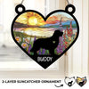 A Furry Friend, A Love That Never Fades - Memorial Personalized Window Hanging Suncatcher Ornament - Sympathy Gift For Pet Owners, Pet Lovers