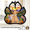 Heaven Gained A Furry Angel - Memorial Personalized Window Hanging Suncatcher Ornament - Sympathy Gift For Pet Owners, Pet Lovers