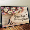 Together We Make A Family - Family Personalized Custom Horizontal Poster - Gift For Grandma, Grandpa, Grandkid
