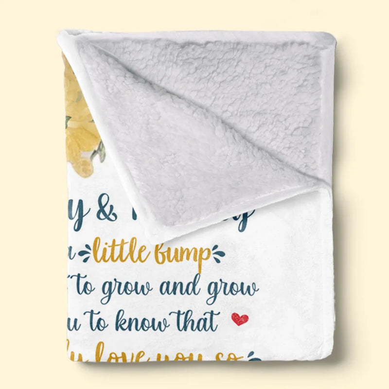 Our First Miracle, Our Forever Love - Family Personalized Custom Blanket - Mother's Day, Baby Shower Gift, Gift For First Mom