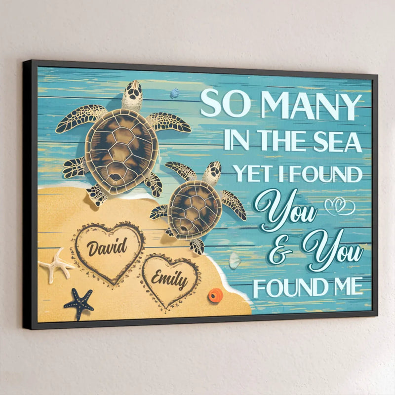 I Cherish Every Bit Of You, Flaws And All - Couple Personalized Custom Horizontal Poster - Gift For Husband Wife, Anniversary