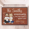 We’re Two Souls, One Love - Couple Personalized Custom Home Decor Decorative Mat - House Warming Gift For Husband Wife, Anniversary