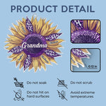 Custom Name Grandma Sunflower Gifts - Personalized Car Ornament