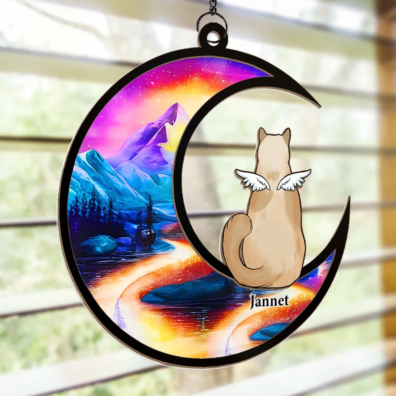 Some Angels Have Whiskers - Memorial Personalized Window Hanging Suncatcher Ornament - Sympathy Gift For Pet Owners, Pet Lovers
