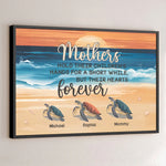 Custom Name Sea Turtle Mother Gifts - Personalized Poster