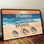Custom Name Sea Turtle Mother Gifts - Personalized Poster