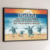 Mama Turtle And Her Hatchlings, Forever Traveling Together - Family Personalized Custom Horizontal Poster - Gift For Mom