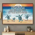 Custom Name Sea Turtle Gifts for Mom - Personalized Poster