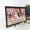 Custom Photo You Mean The World To Me - Family Personalized Custom 2-Layered Wooden Plaque With Stand - Gift For Mom, Daughter