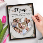 Custom Photo Mom Gifts - Personalized Wooden Plaque