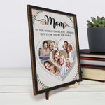 Custom Photo Mom Gifts - Personalized Wooden Plaque
