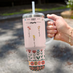 First Mom Now Grandma Gifts for Grandmothers - 40 Oz Tumbler With Handle