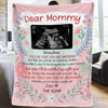Custom Photo Your Little Kicks Are My Favorite Hugs - Family Personalized Custom Blanket - Baby Shower Gift, Gift For First Mom