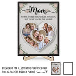 Custom Photo Mom Gifts - Personalized Wooden Plaque