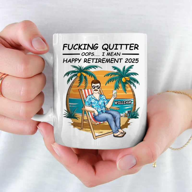 Here’s To The Next Chapter Of Your Life - Coworker Personalized Custom Mug - Appreciation, Retirement Gift For Coworkers, Work Friends, Colleagues