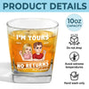I'm Your Everything And You’re Mine - Couple Personalized Custom Square Whiskey Glass - Gift For Husband Wife, Anniversary
