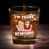 I'm Your Everything And You’re Mine - Couple Personalized Custom Square Whiskey Glass - Gift For Husband Wife, Anniversary