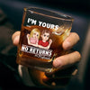I'm Your Everything And You’re Mine - Couple Personalized Custom Square Whiskey Glass - Gift For Husband Wife, Anniversary