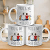 Together With Our Pups - Couple Personalized Custom Mug - Gift For Husband Wife, Anniversary, Pet Owners, Pet Lovers