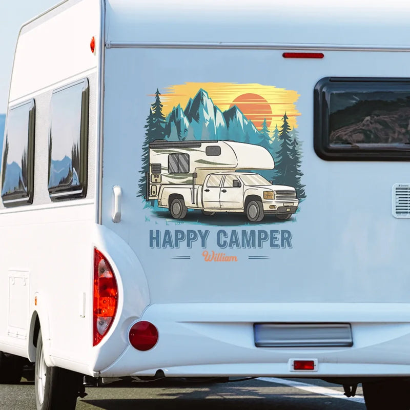 Take Only Memories, Leave Only Footprints - Camping Personalized Custom RV Decal - Gift For Yourself, Best Friends, Siblings, Family Members, Camping Lovers