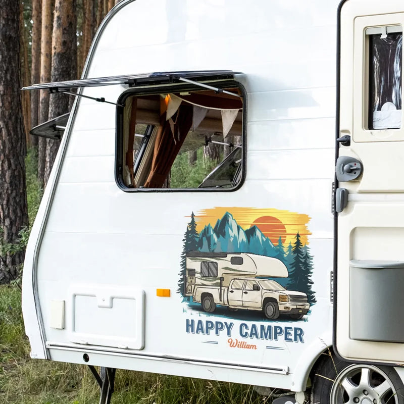 Take Only Memories, Leave Only Footprints - Camping Personalized Custom RV Decal - Gift For Yourself, Best Friends, Siblings, Family Members, Camping Lovers