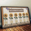 She Plants Seeds Of Love And Watches Her Family Bloom - Family Personalized Custom Horizontal Poster - Gift For Mom, Grandma