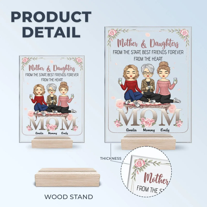 My First Role Model, My Forever Hero - Family Personalized Custom Rectangle Shaped Acrylic Plaque - Gift For Mom, Daughter