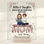 Custom Name Mother Daughter Gifts - Personalized Acrylic Plaque