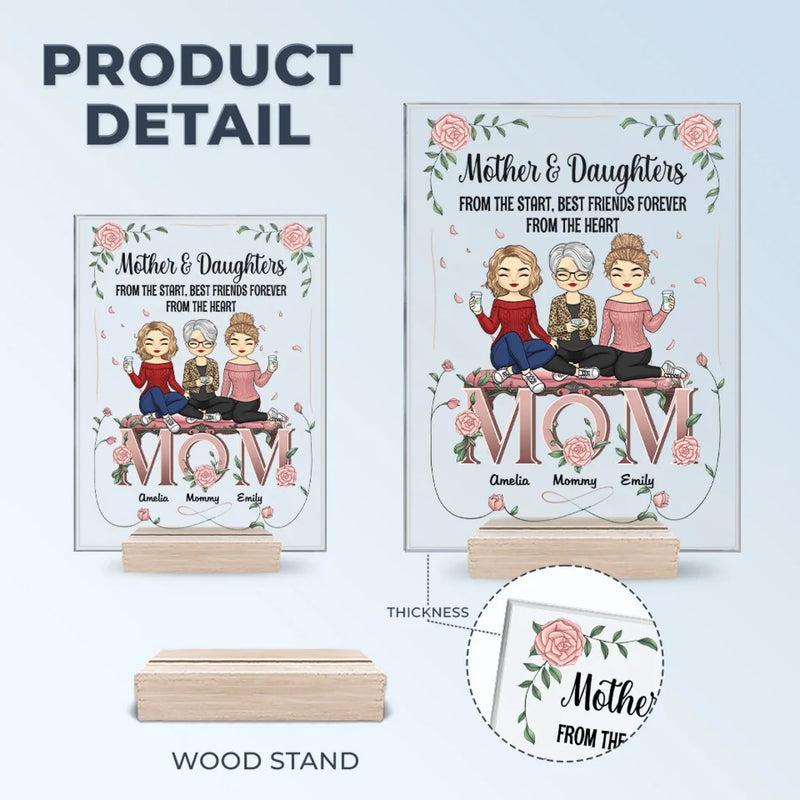 Custom Name Mother Daughter Gifts - Personalized Acrylic Plaque