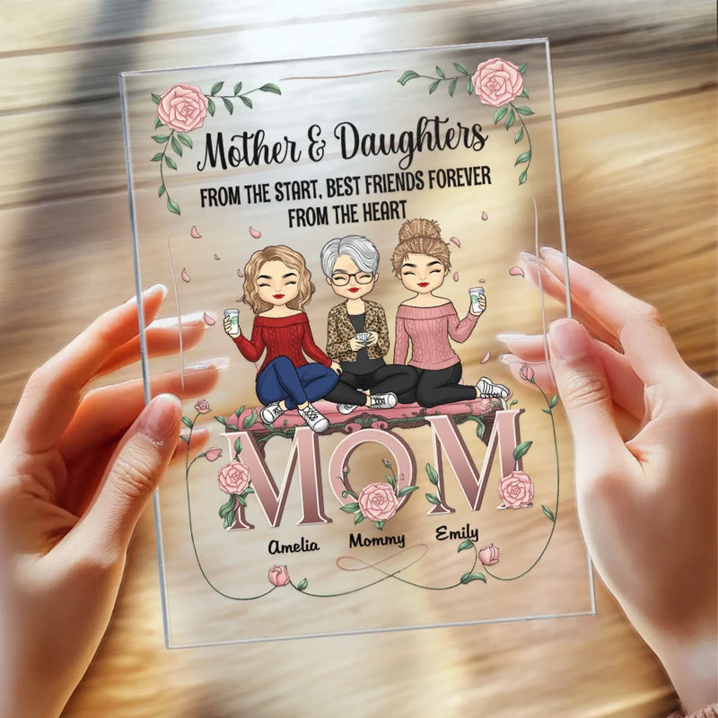 Custom Name Mother Daughter Gifts - Personalized Acrylic Plaque